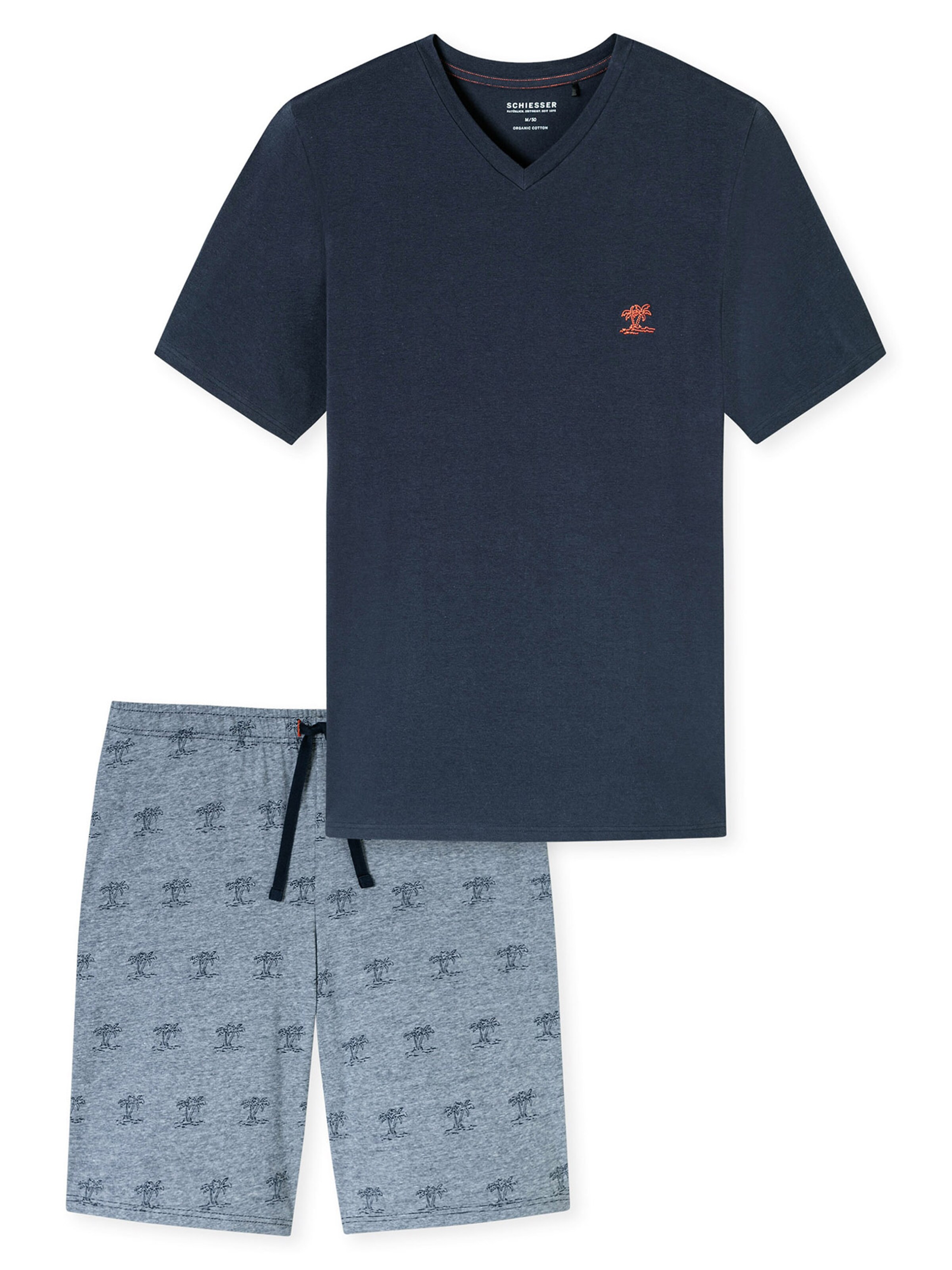 SCHIESSER Schlafanzug in Blau: Vorderseite