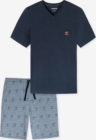 Pyjama court SCHIESSER en bleu : devant