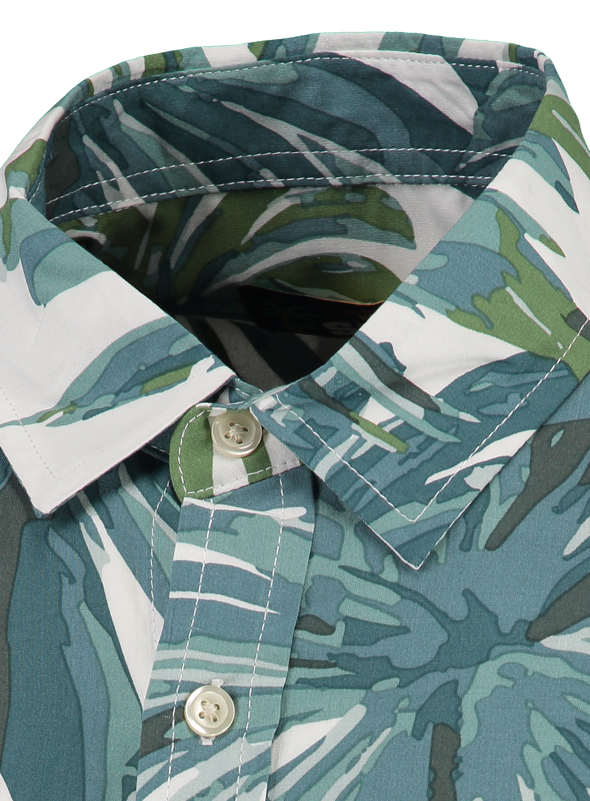 Coupe regular Chemise 'MSH CASA' Key Largo en vert