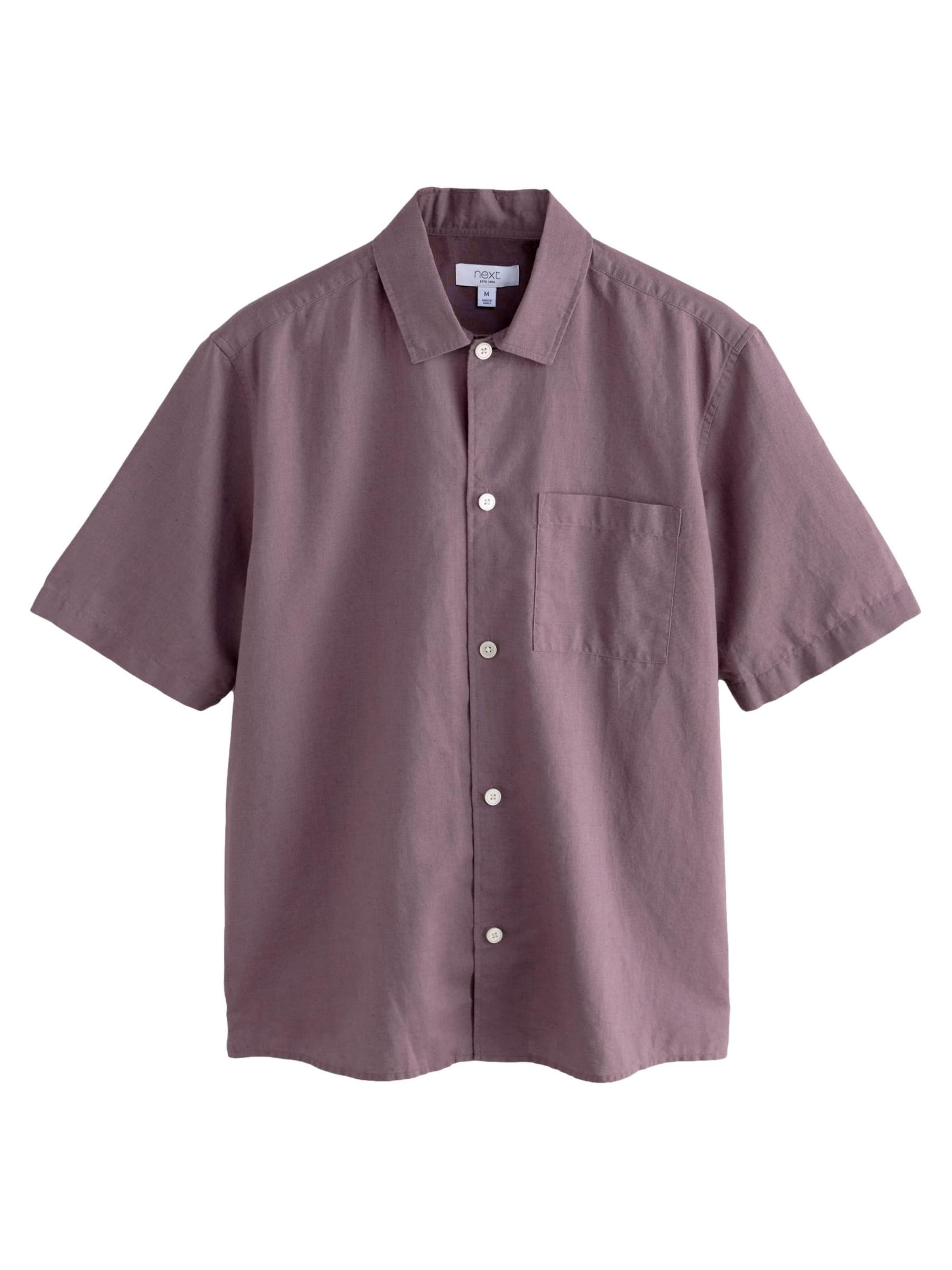 NextRegular Fit Košulja - ljubičasta boja: prednji dio