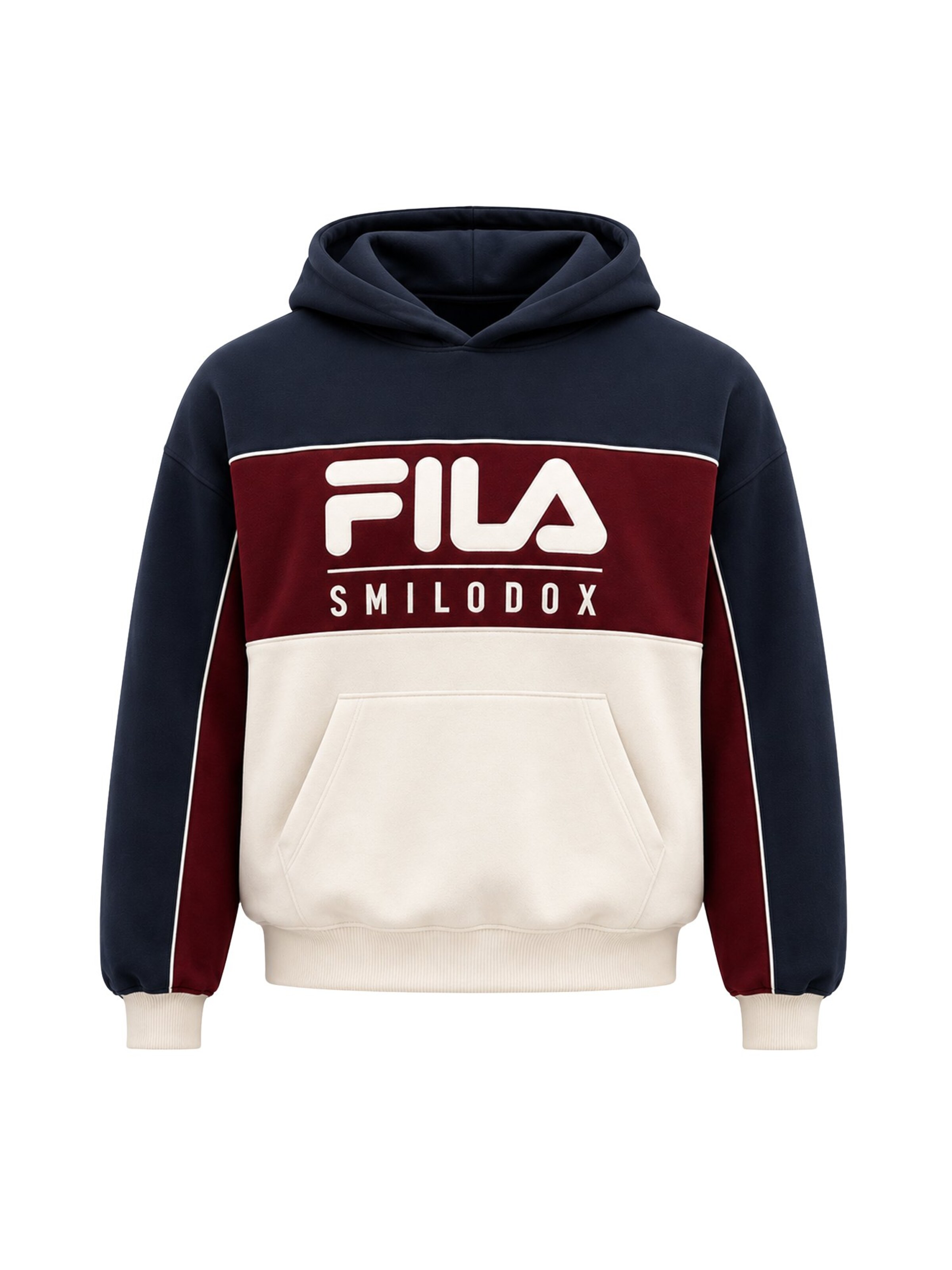Sweat-shirt ' Tremiti ' Smilodox en bleu : devant