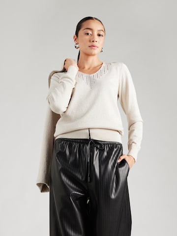 Pullover 'Me44tte' di ZABAIONE in beige: frontale