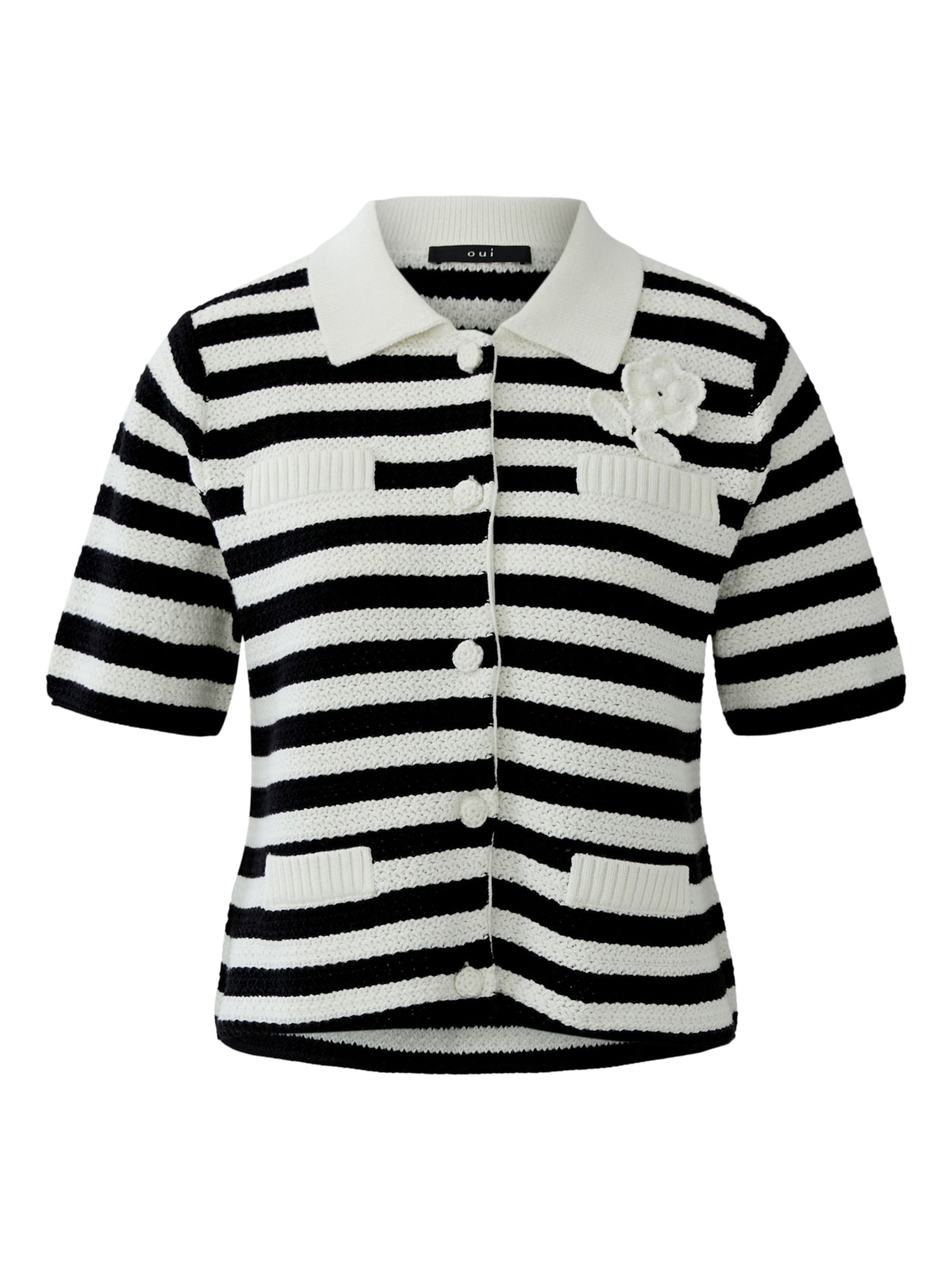 OUI Strickjacke in Weiß: Vorderseite