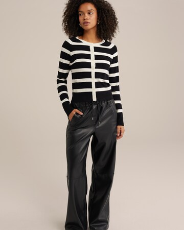 WE Fashion Knit cardigan in Black