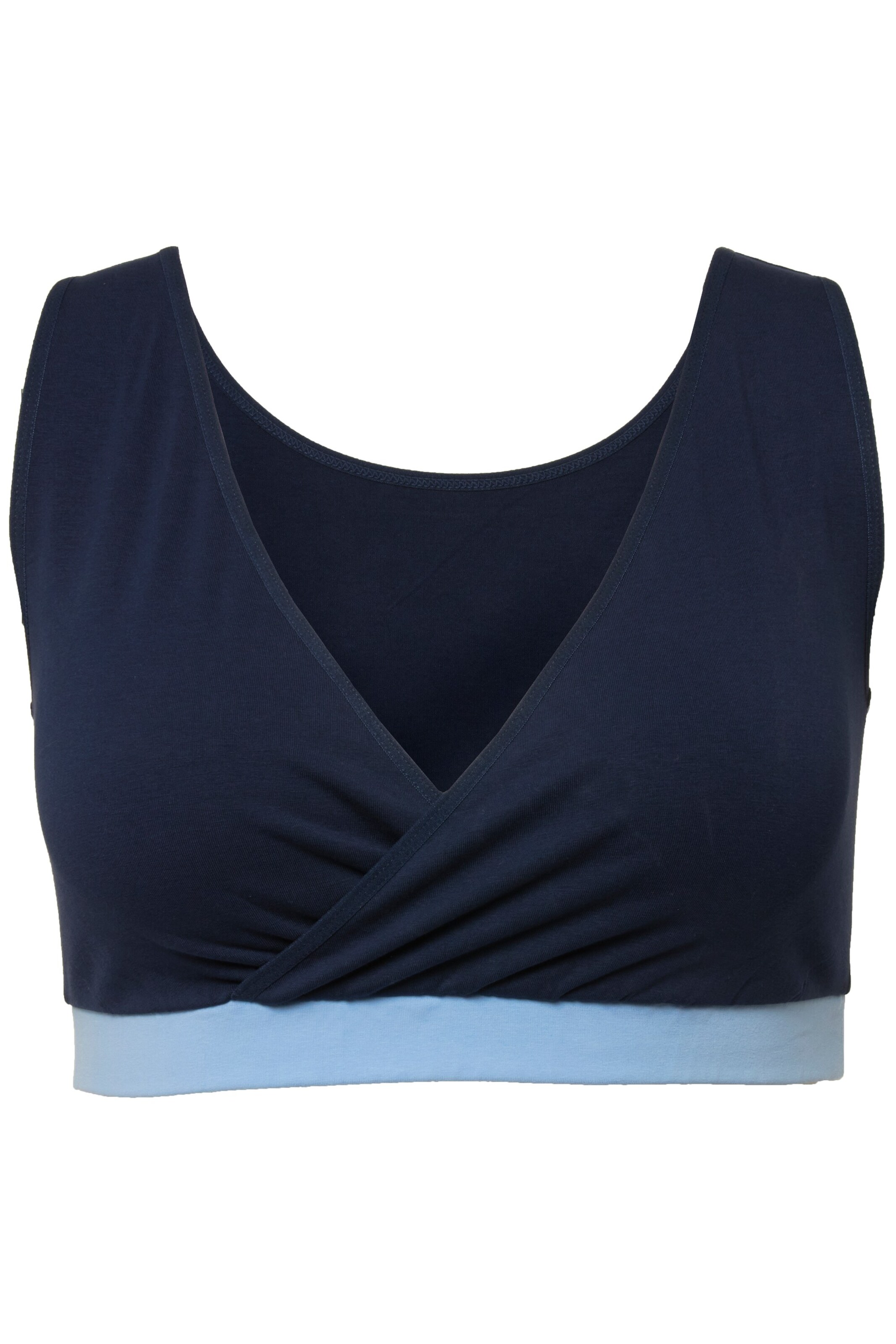 Ulla Popken Bustier BH in Blauw: voorkant