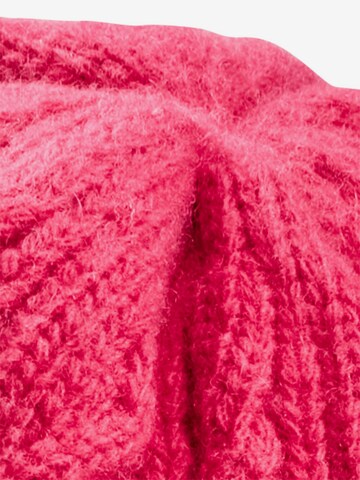 CAMEL ACTIVE Strick-Beanie aus Wolle in Pink