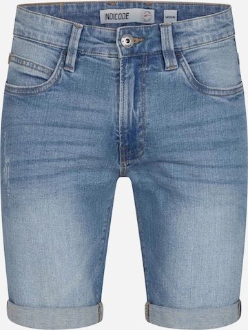 Pantalon 'Inkadeu' INDICODE en bleu : devant