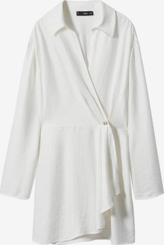 MANGO Shirt Dress 'Power' in White: front
