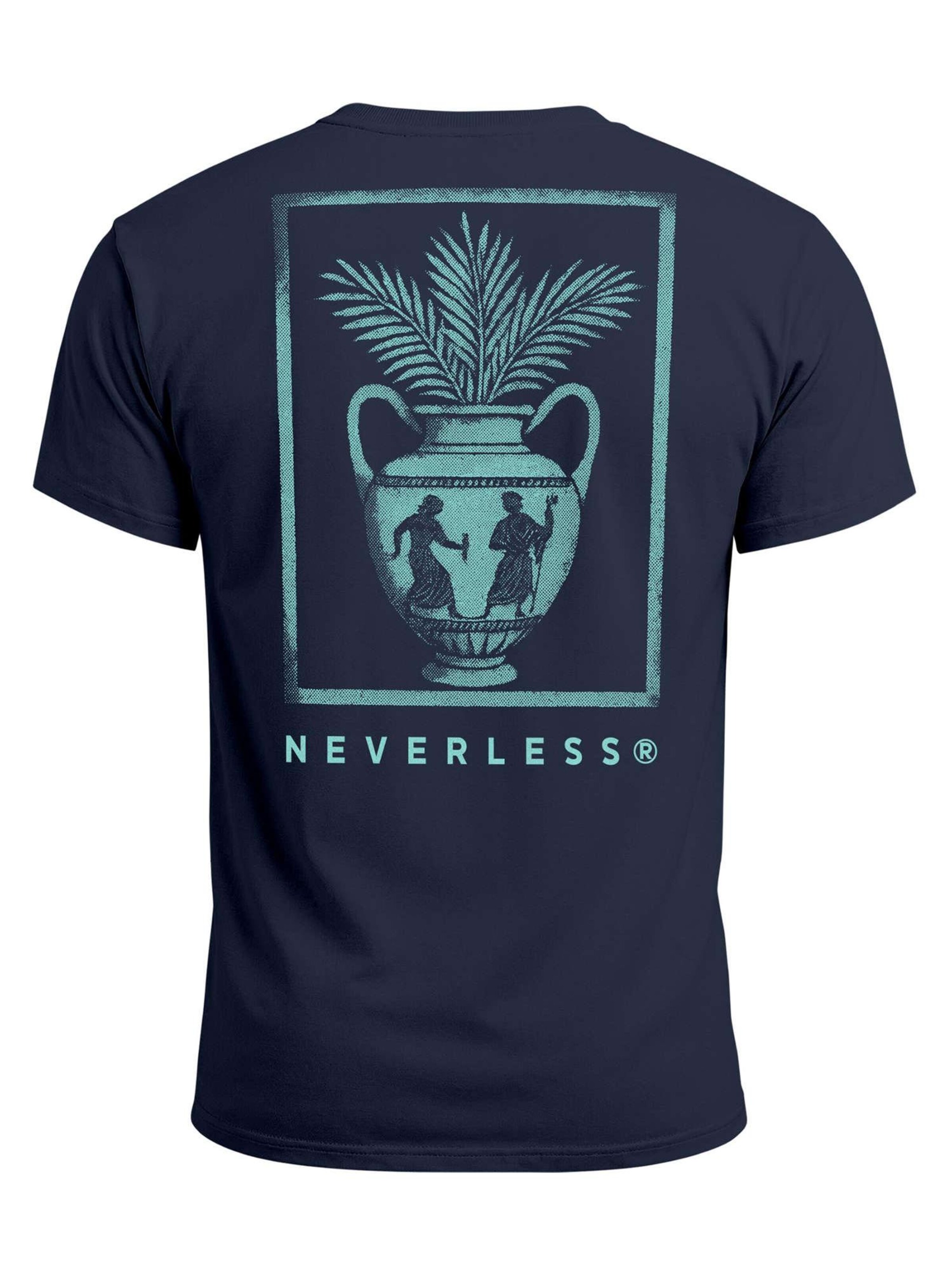 Neverless Shirt 'Greek Vase' in Blue