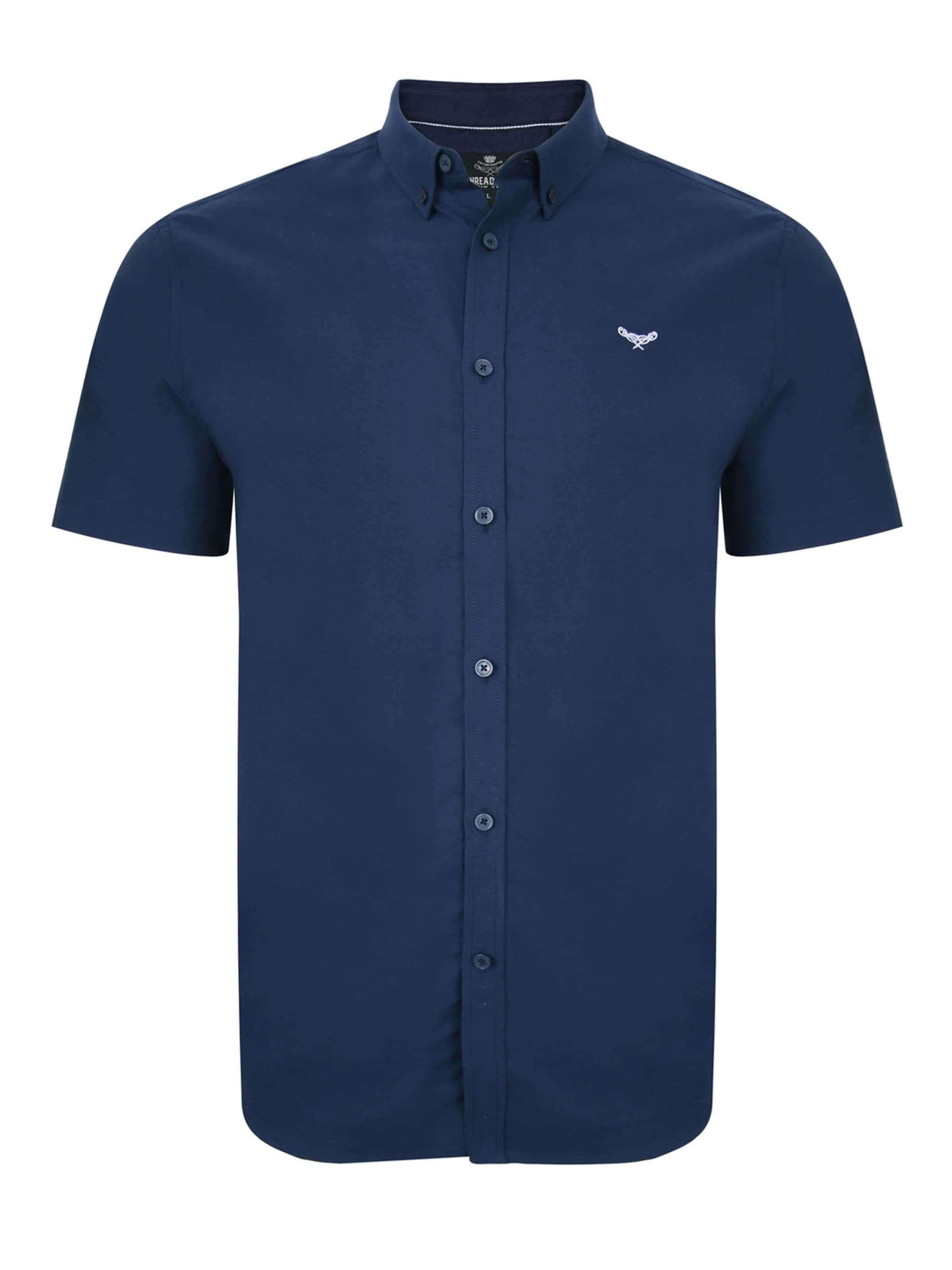 Threadbare Hemd 'Inferno' in Blau: Vorderseite