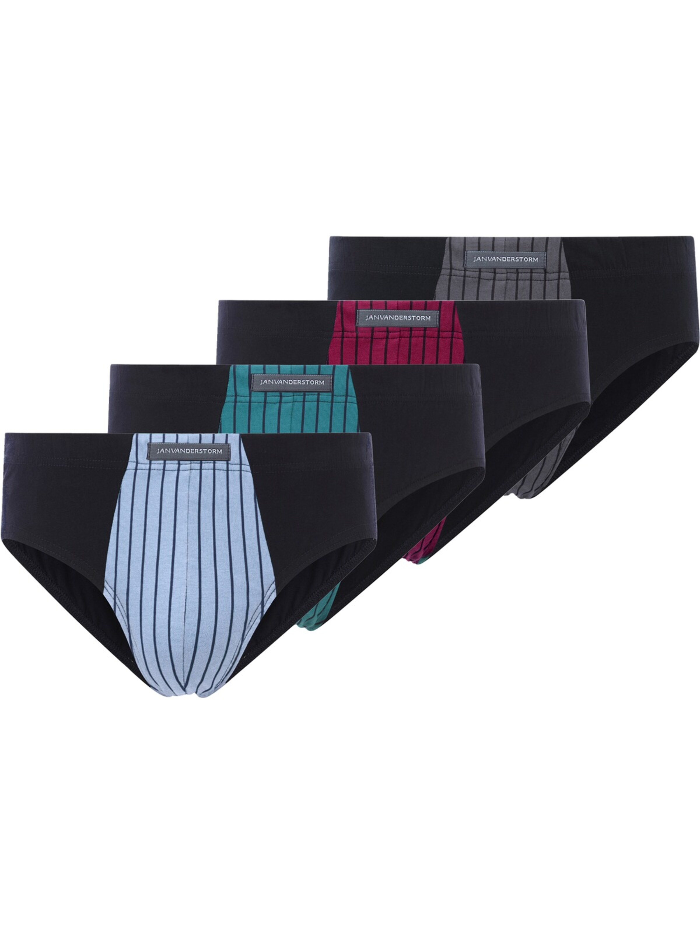 Jan Vanderstorm Slip 'Vinjar' in Schwarz: Vorderseite