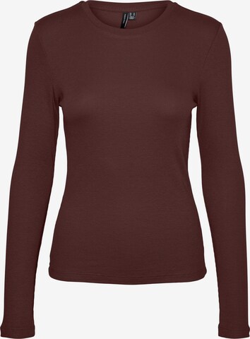 VERO MODA Shirt 'ROMA' in Brown: front