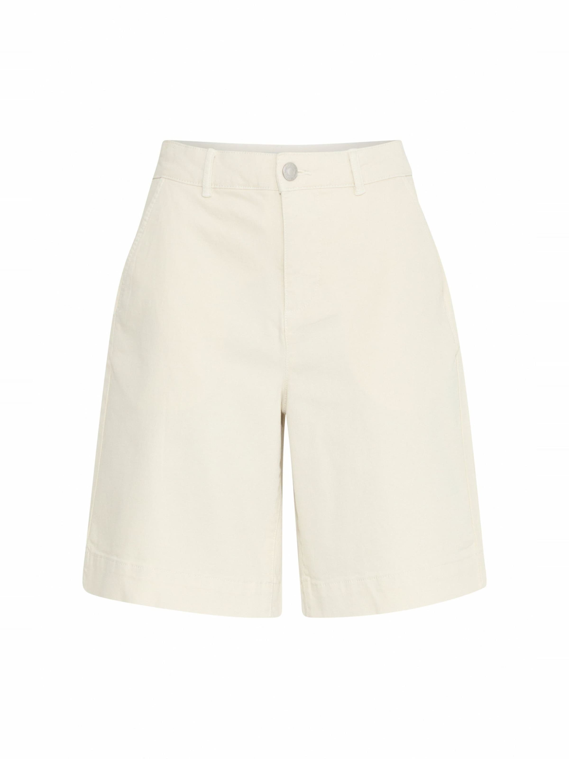 Regular Pantalon chino 'Twill' Fransa en blanc : devant