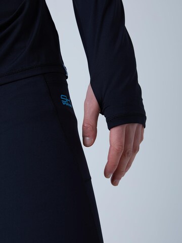 SPORTKIND Performance shirt 'Langarmshirt High-Neck' in Black