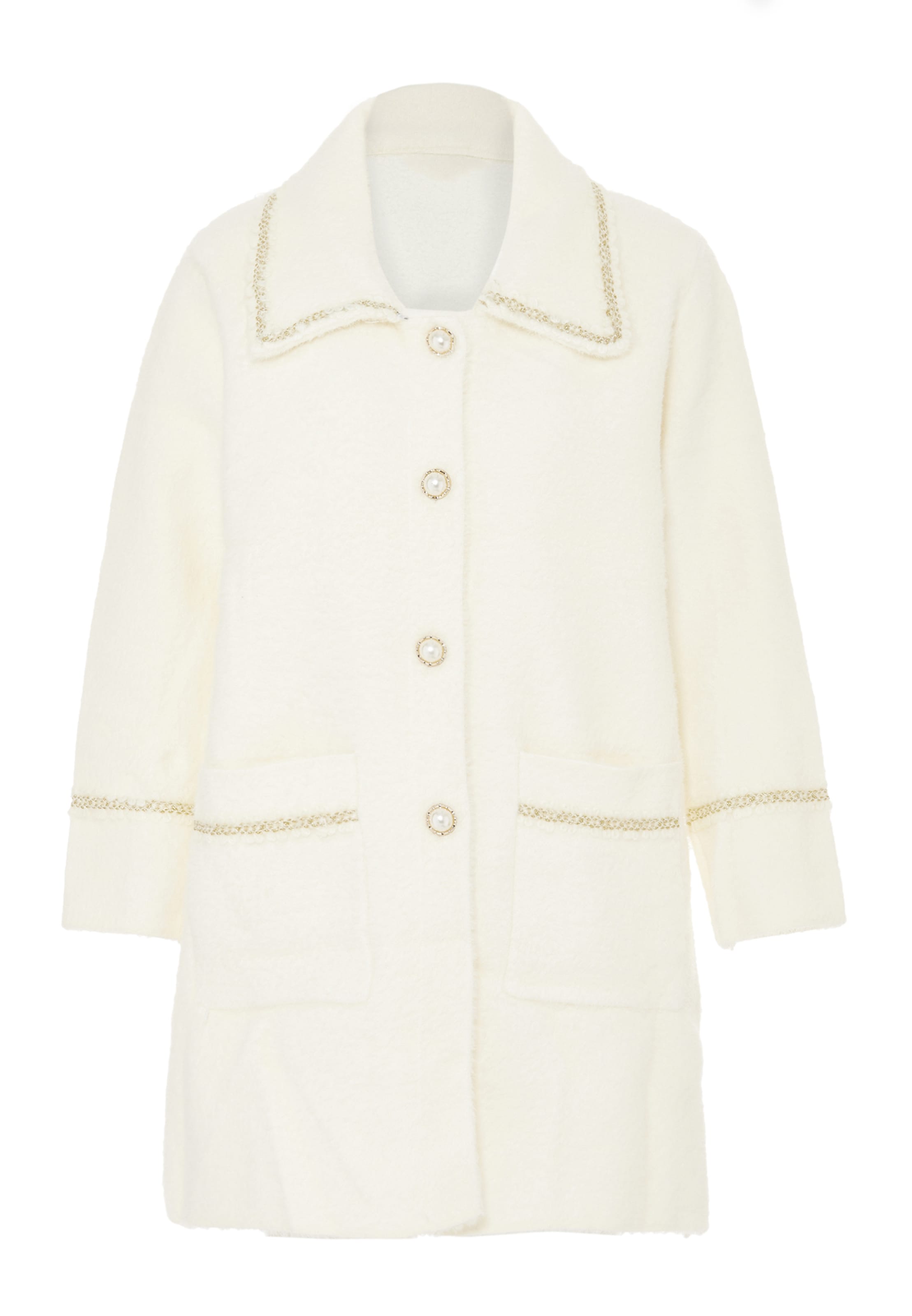 Cardigan ALARY en blanc : devant