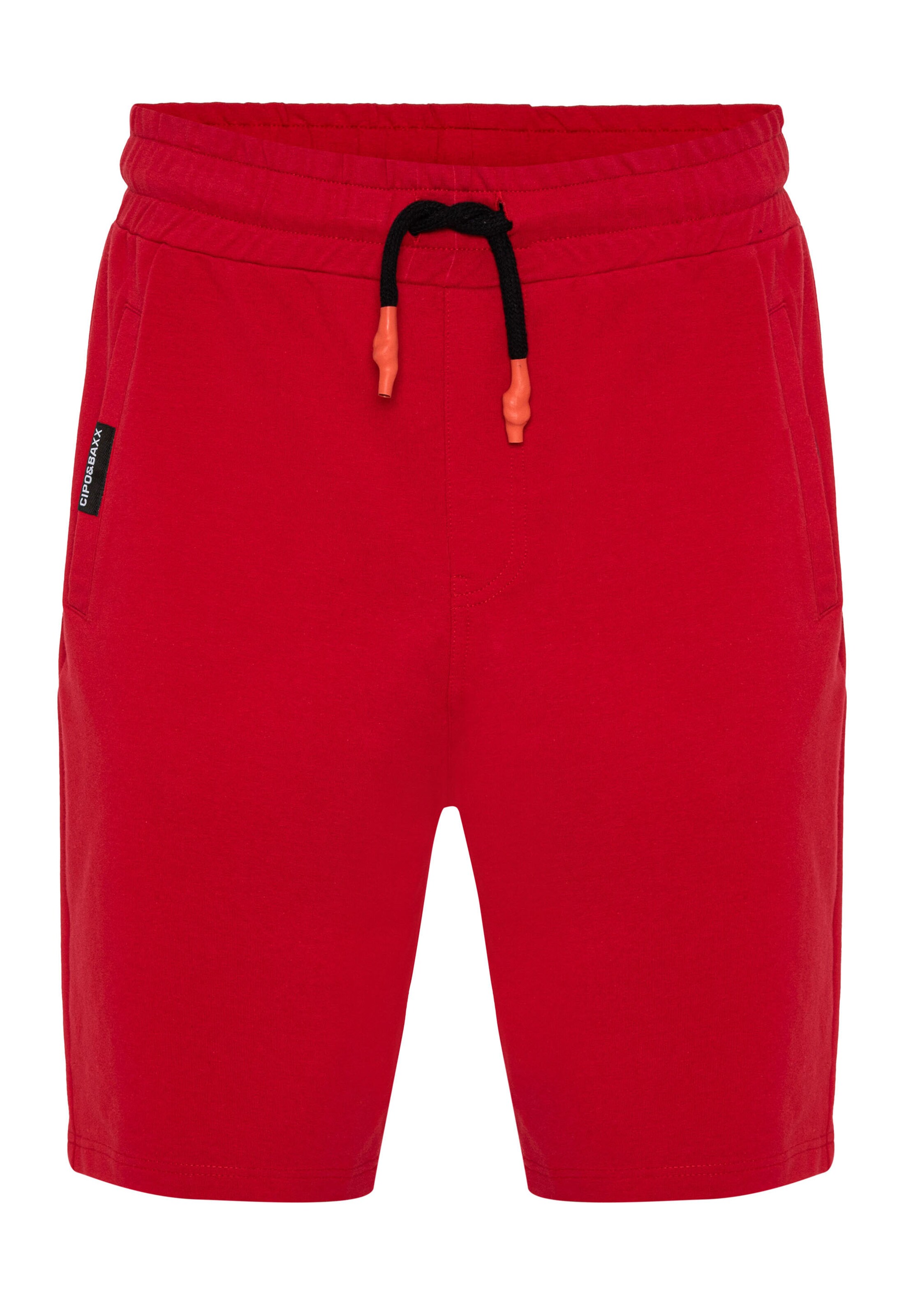 CIPO & BAXX Regular Broek in Rood: voorkant