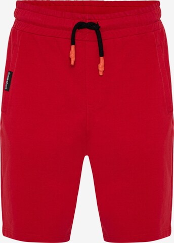 CIPO & BAXX Pants in Red: front