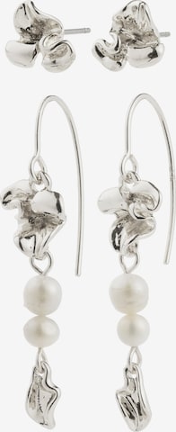 sidabrinė Pilgrim Auskarai 'Luis': priekis