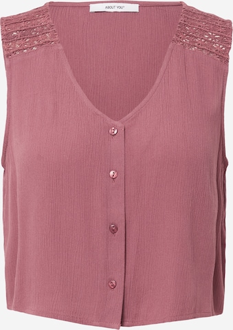 ABOUT YOU Μπλουζάκι 'Hanne' σε ροζ: μπροστά