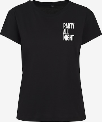 Merchcode T-shirt 'Ladies Party All Night Tee' i svart: framsida