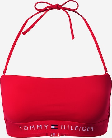 Tommy Hilfiger Underwear Bandeau Bikini Top in Red: front