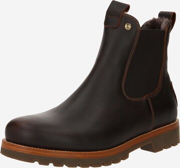 PANAMA JACK - Botas chelsea 'Grass Nappa' em castanho: frente