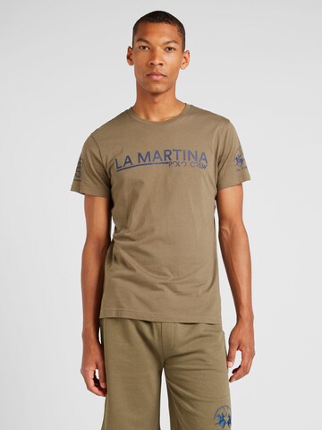 La Martina Shirt in Groen: voorkant