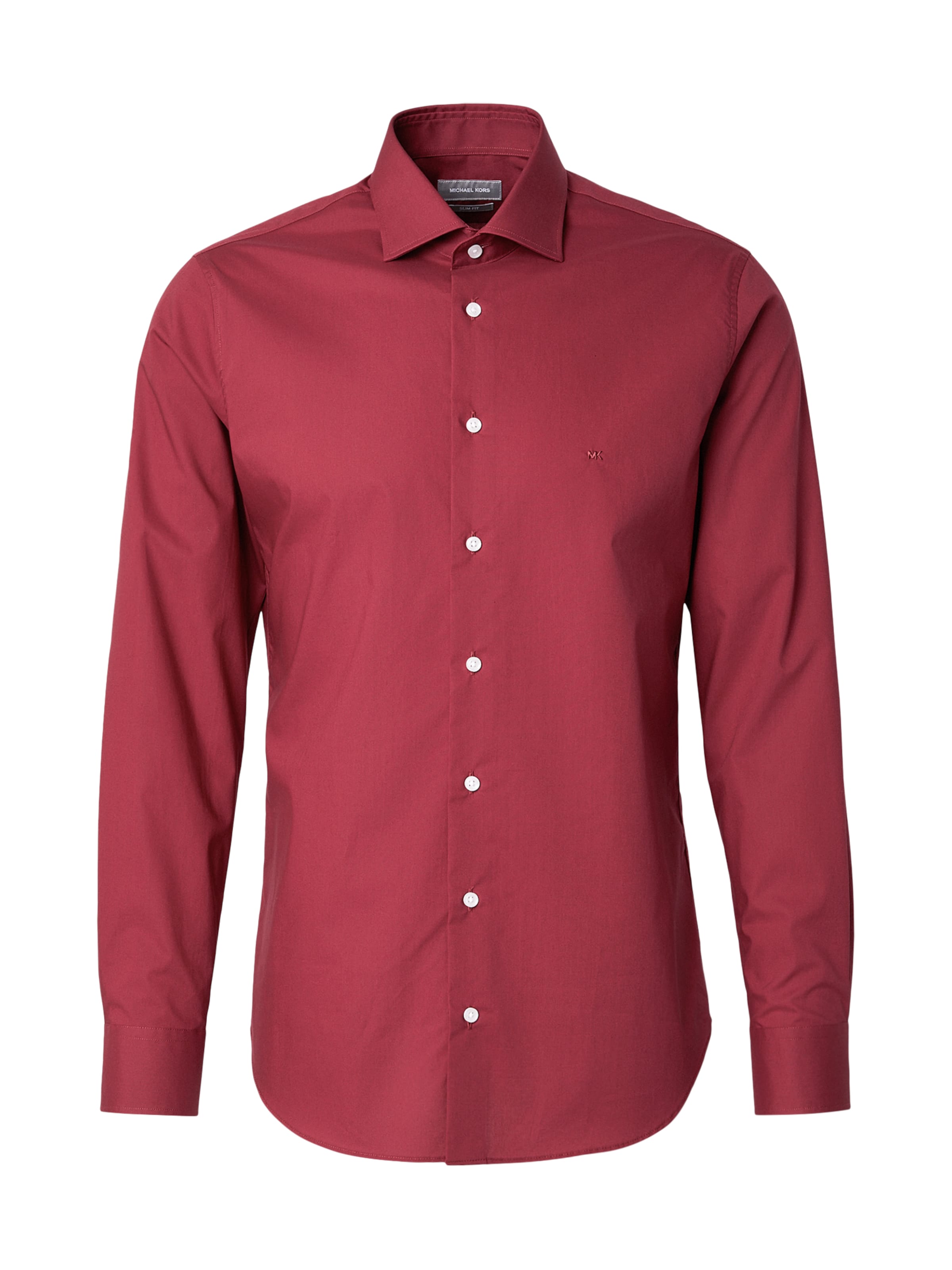Michael Kors Slim fit Overhemd in Rood: voorkant