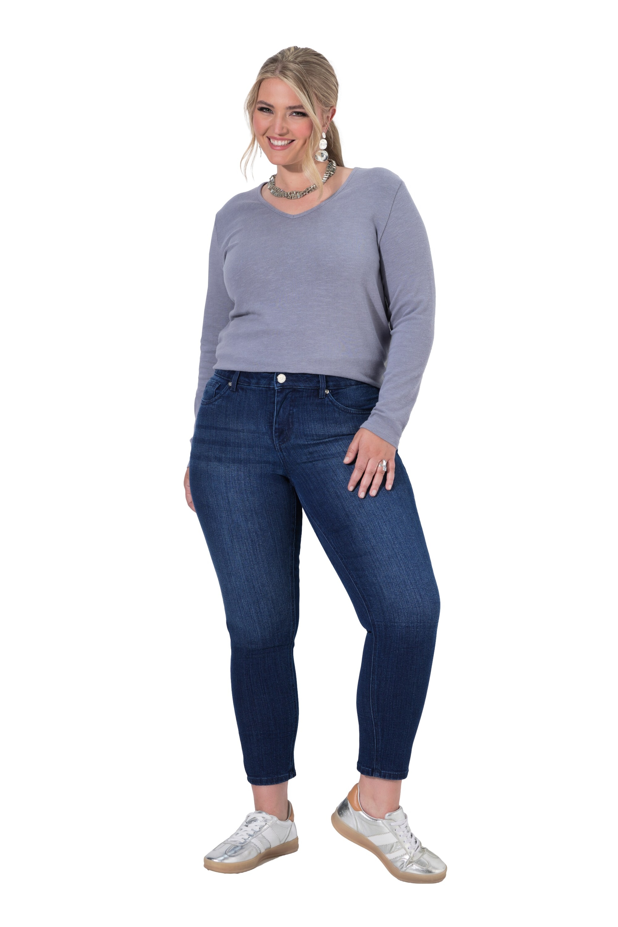 MIAMODA Regular Jeans in Blauw: voorkant