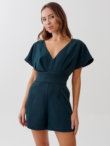 Tussah Jumpsuit 'VIVIANNE' in Green: front