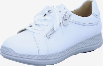 Ganter Sportlicher Schnürschuh 'Karla Luise' in Weiß: Vorderseite