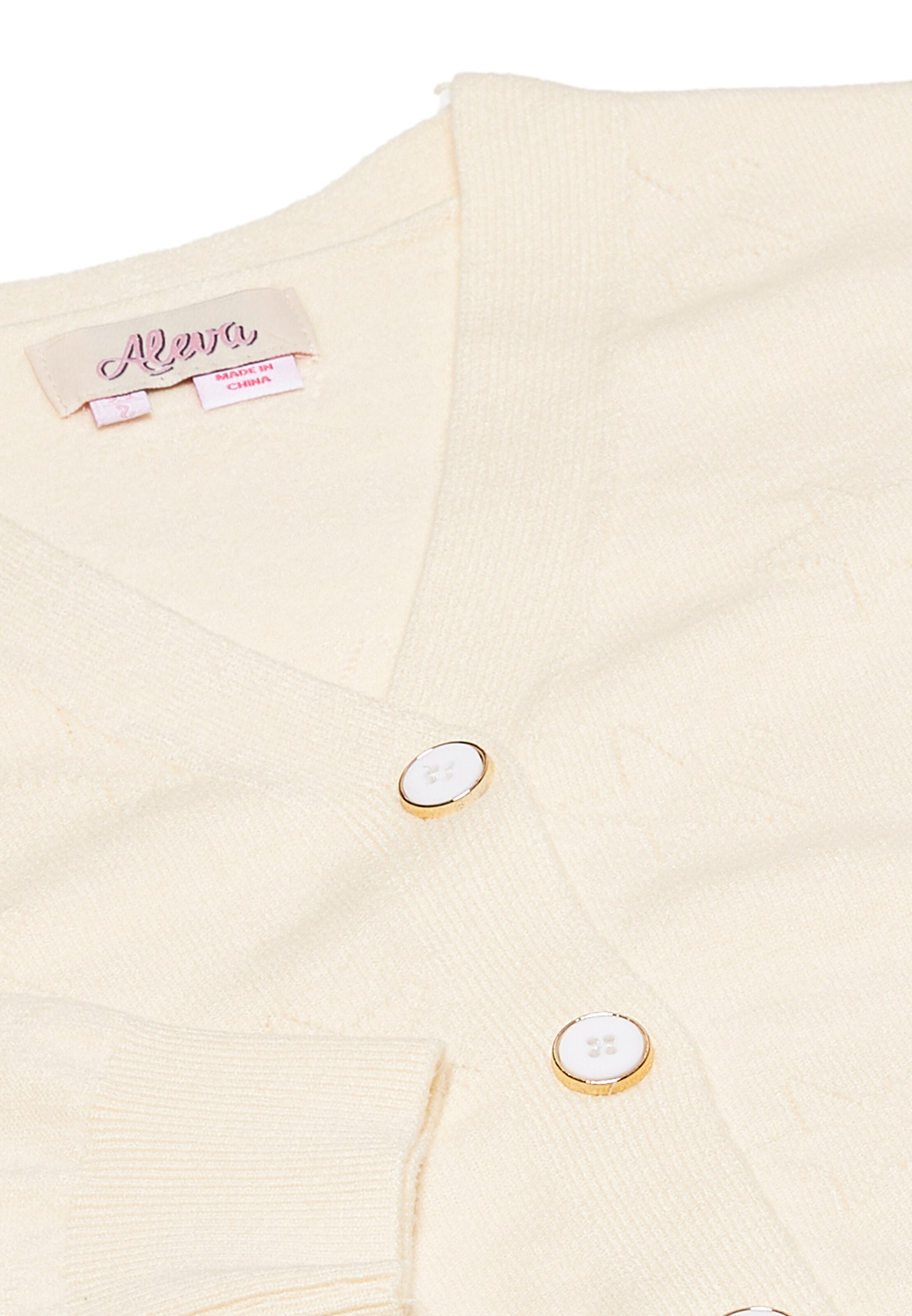 aleva - Casaco de malha em branco