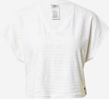 T-shirt fonctionnel Reebok en blanc : devant