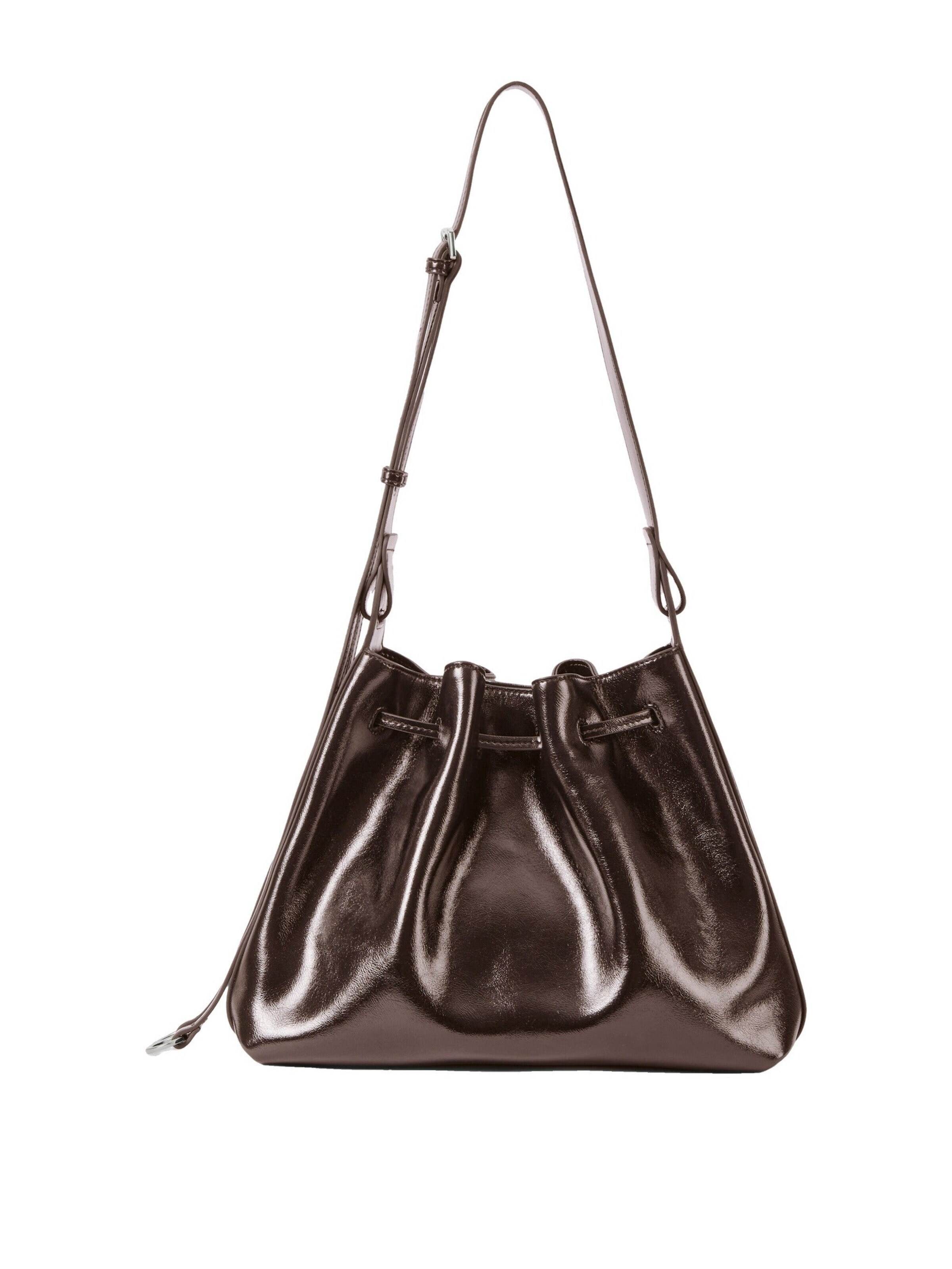 Borsa a spalla 'Donut Drawstring' di Amazing Song in marrone