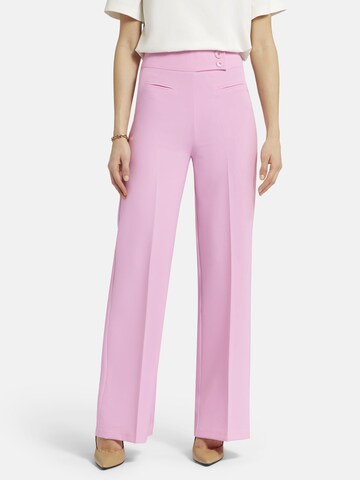 Nicowa Wide Leg Bügelfaltenhose 'COREANA' in Pink: predná strana