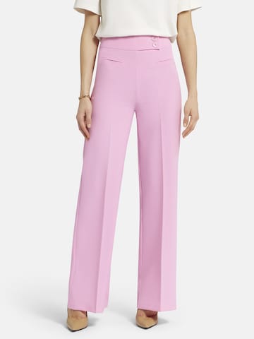 Nicowa Wide leg Pleated Pants 'COREANA' in Pink: front