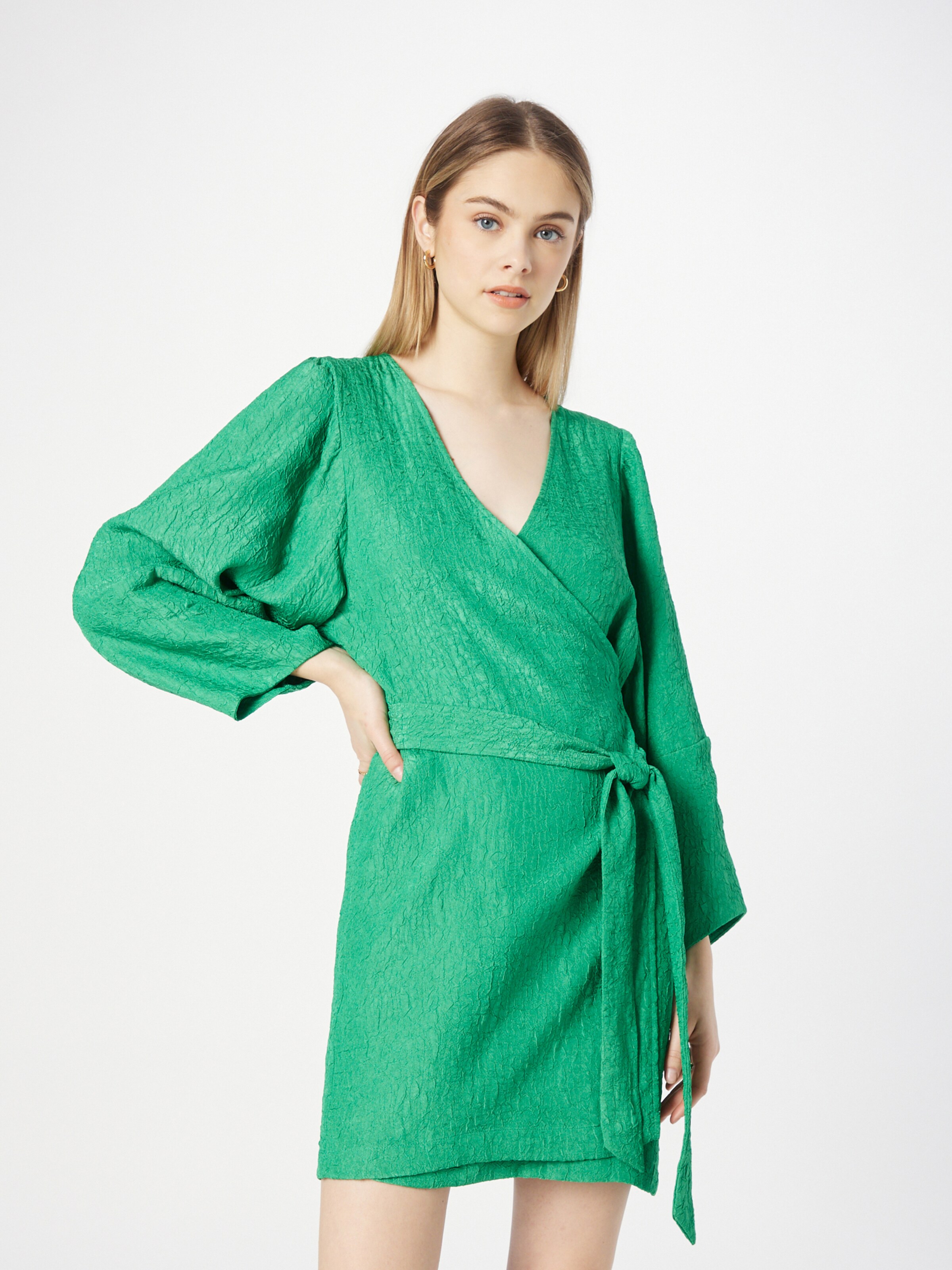 Lindex Dress Rosanna in Emerald ABOUT YOU