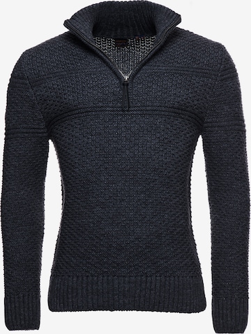 Superdry Pullover 'Jacob' in Grau: predná strana