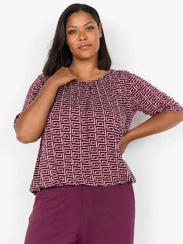 Wasabi Concept Blouse 'Johanne 1' in Rood: voorkant