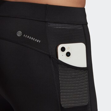 ADIDAS PERFORMANCE Skinny Παντελόνι φόρμας 'Own The Run' σε μαύρο