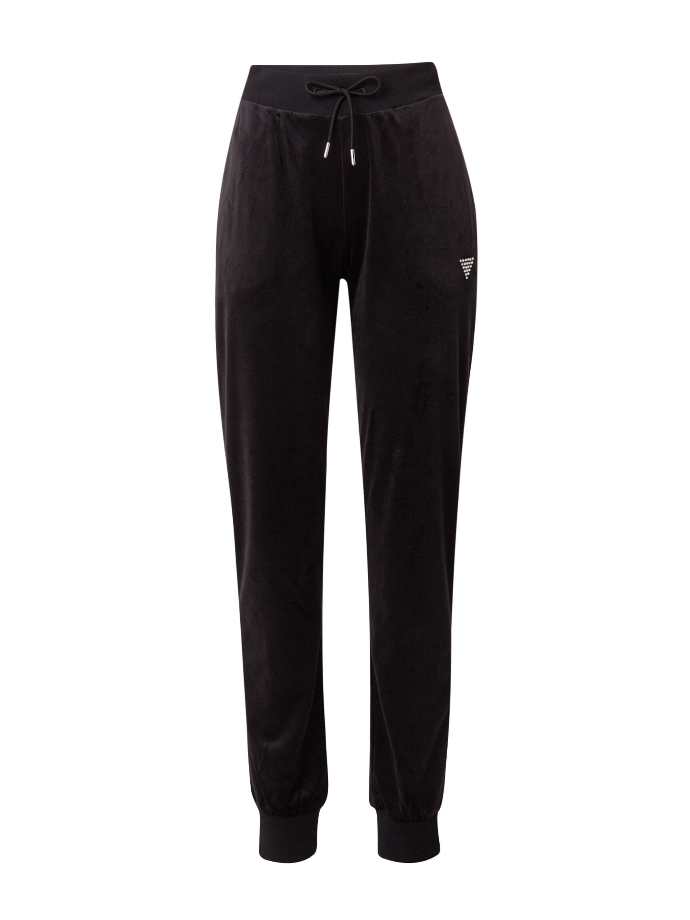 GUESS Tapered Sporthose in Schwarz: Vorderseite