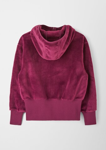 s.Oliver Fleece jacket in Purple