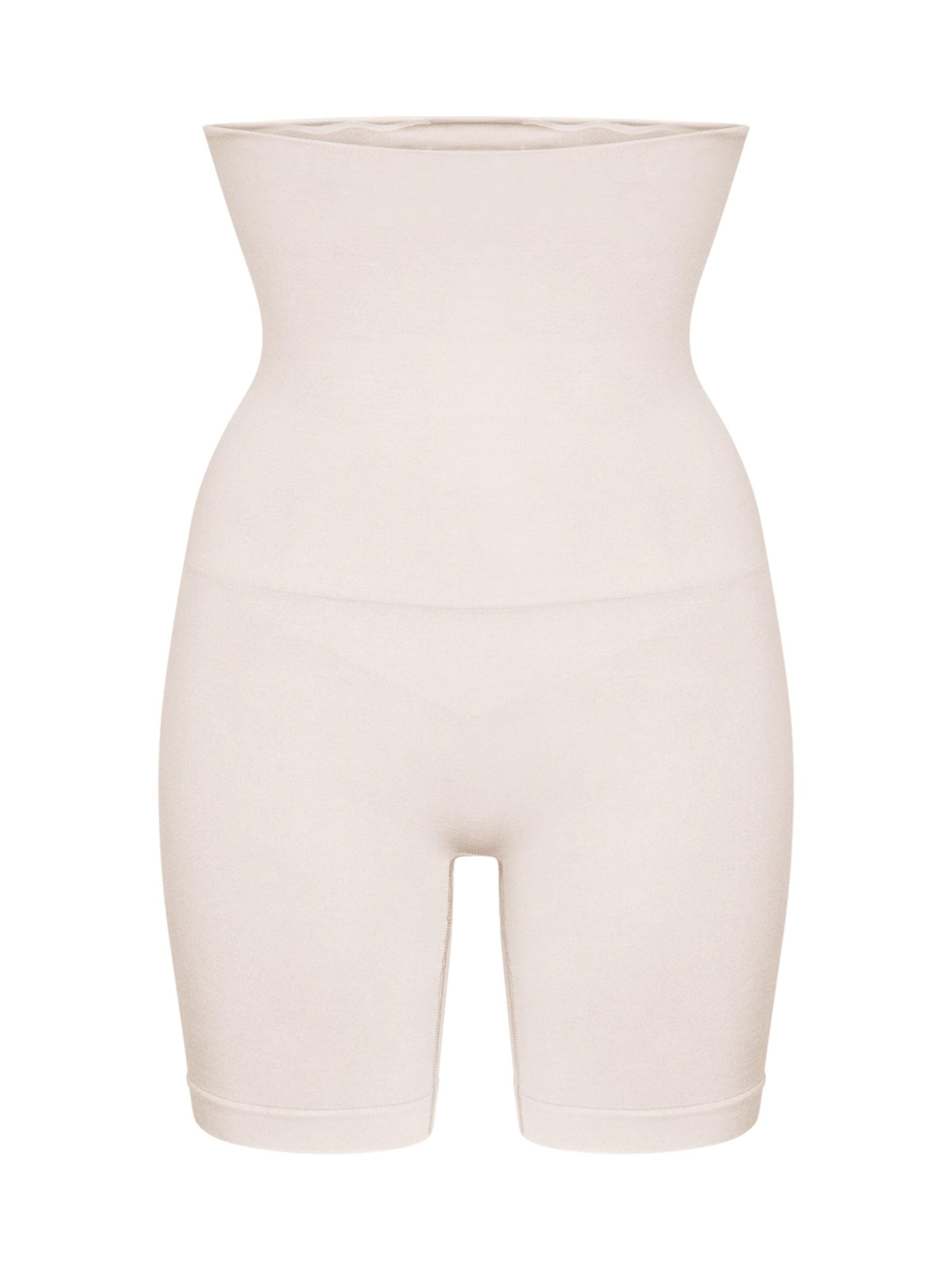 Pantalon modelant 'High Waisted Shaping Shorts' cfab (formerly creamy fabrics) en beige : devant