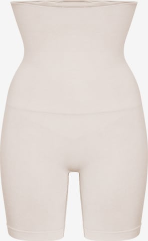 Pantalon modelant 'High Waisted Shaping Shorts' cfab (formerly creamy fabrics) en beige : devant