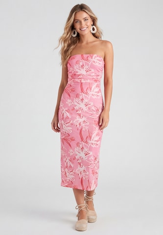 IZIA Dress in Pink: front