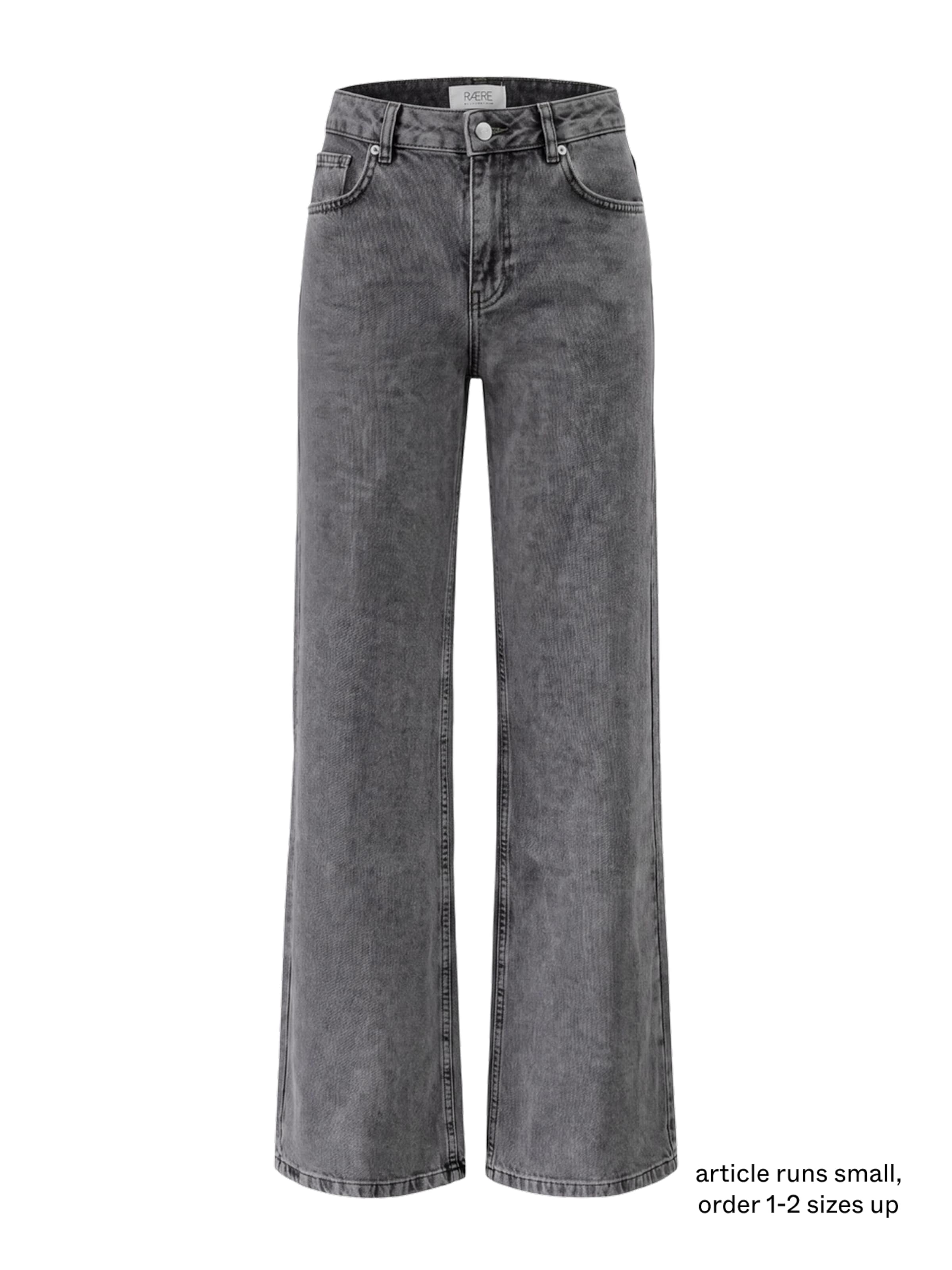 Wide leg Jeans 'Tilda' di RÆRE by Lorena Rae in grigio: frontale