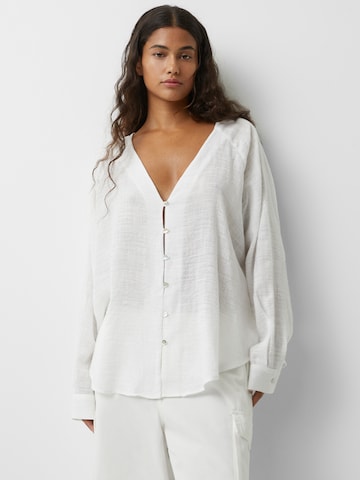 Pull&Bear Blus i vit: framsida