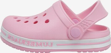 Lumberjack Slippers 'DEVON 2FX' in Pink: front