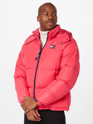 Tommy Jeans - Casaco de inverno 'ALASKA' em rosa: frente