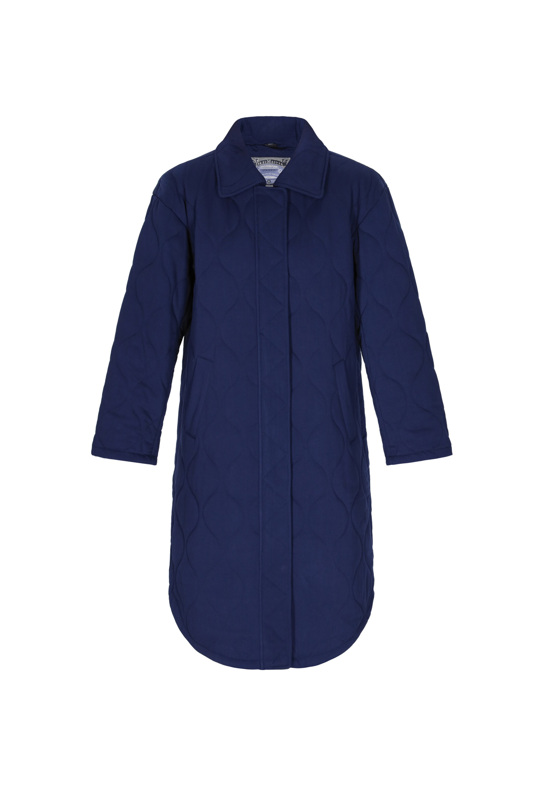 DreiMaster Vintage - Sobretudo meia-estação em azul: frente